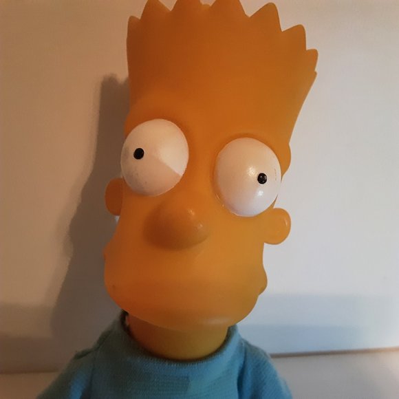 The Simpsons Bart Simpson Dan Dee 11" Vinyl Plush Doll Toy Vintage Groening 1990 - Picture 2 of 5